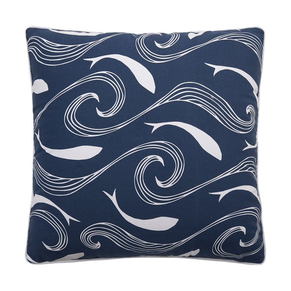 Wavesand Fish Printed Pillow Poly Filler