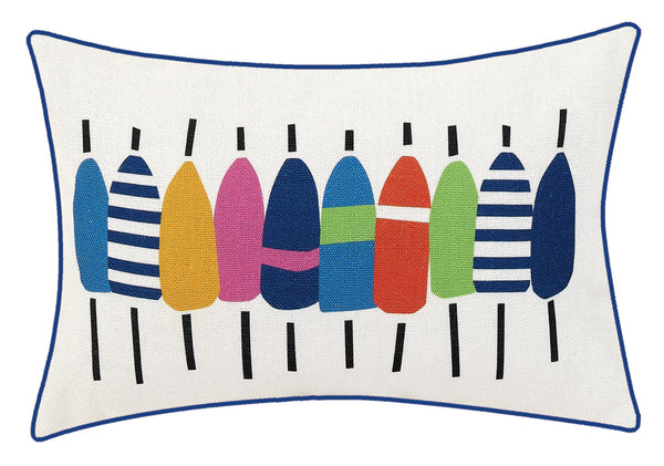 Multi Colored Buoy Printed Pillow Poly Filler