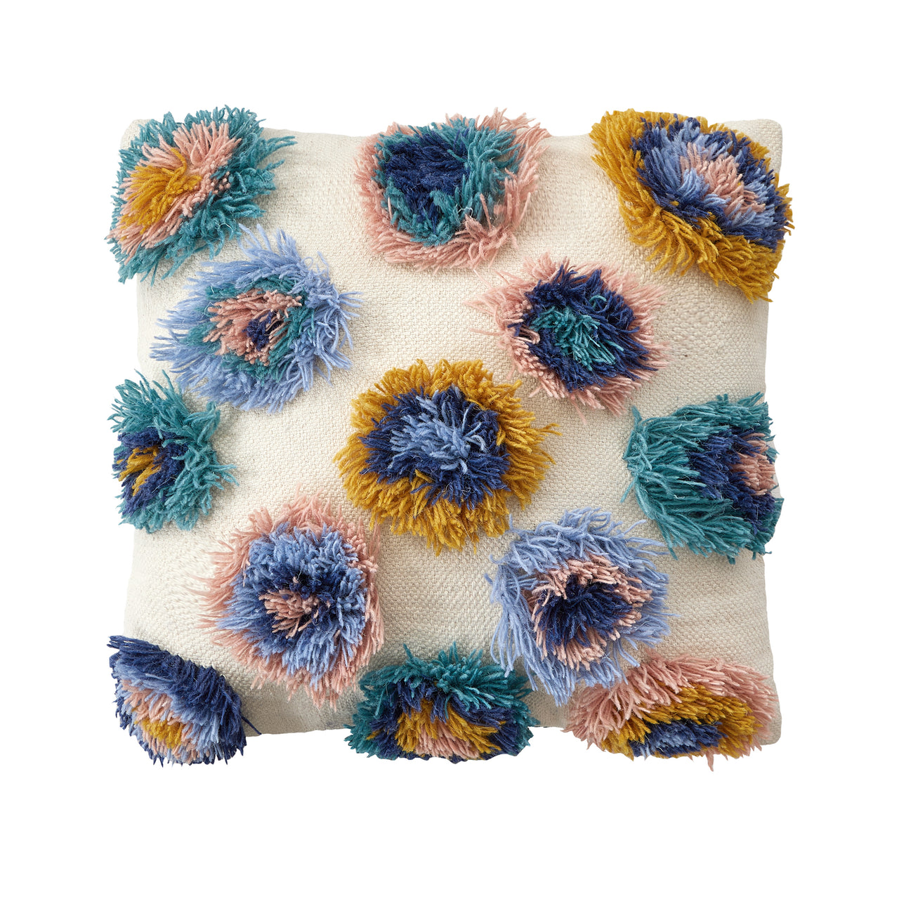 Shaggy Pom Poms Pillow