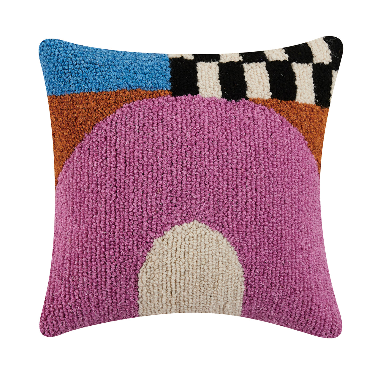 Let's Stay Home Half Circle Hook Pillow