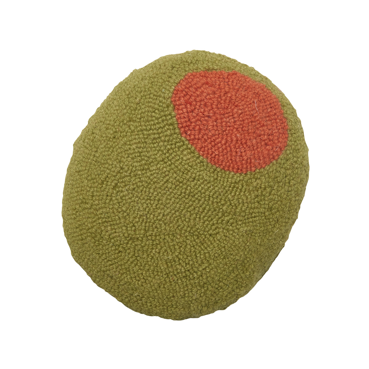 Olive Shaped Hook Pillow Blown In Filled