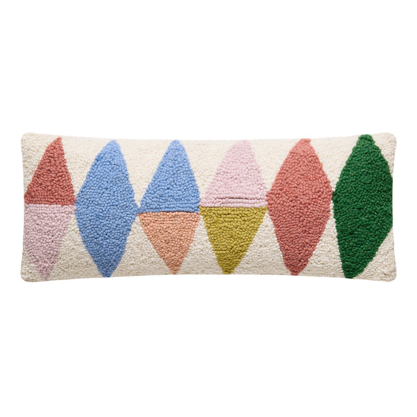Rainbow Triangles Hook Pillow Poly Filler