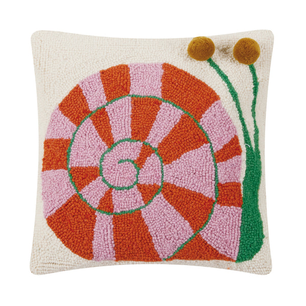 Snail's Pace w/Pom Pom Eyes Hook Pillow Poly Filler