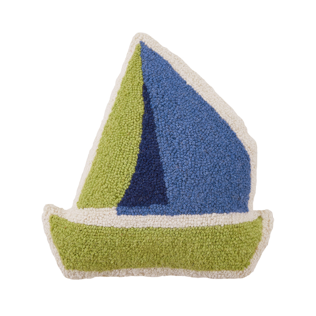 Shaped Sailboat Hook Pillow Blown In Filled