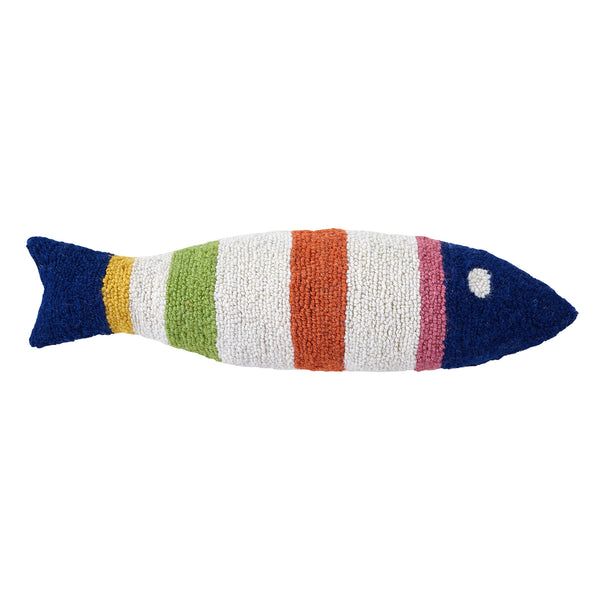 Shaped Picket Fish Hook Pillow Blown In Filled