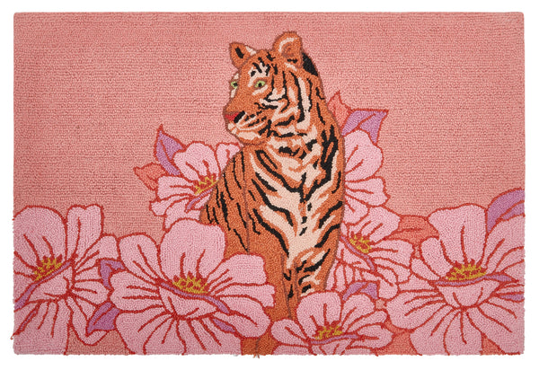 Blushing Tiger Hook Rug