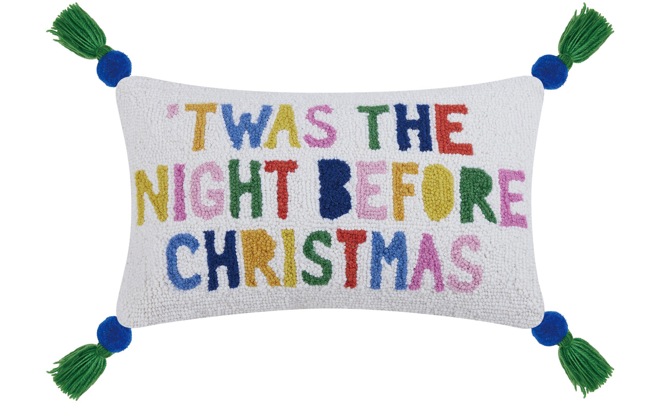 Night Before Christmas Hook Pillow w/Pom