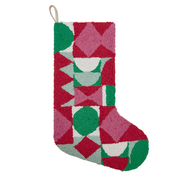 Holiday Pattern Hook Stocking