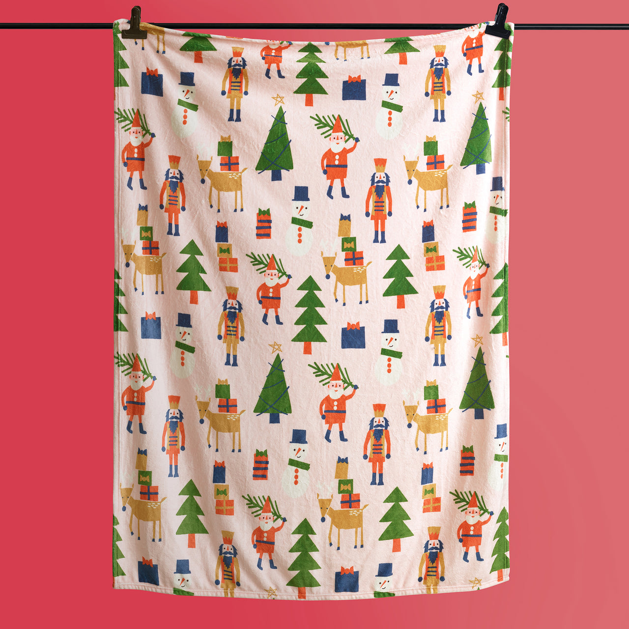 Holiday Characters Printed Plush Blanket