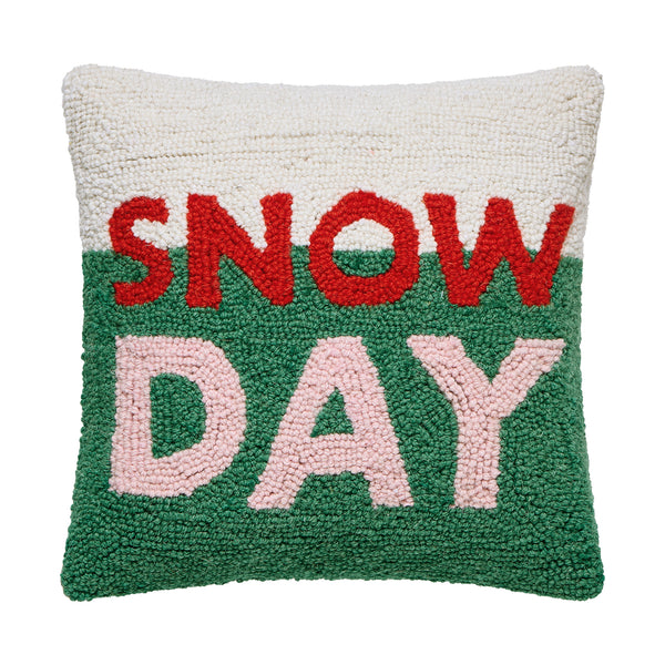 Snow Day Hook Pillow Poly Filled