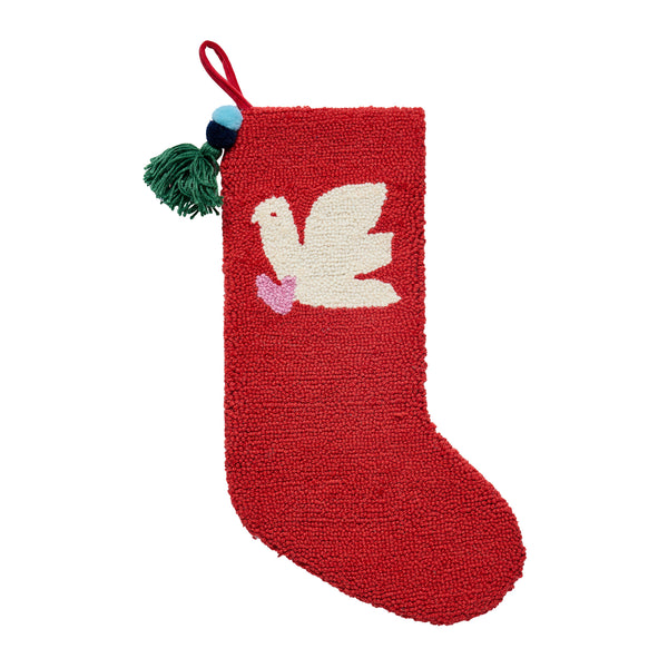 Dove w/Tassel Hook Stocking