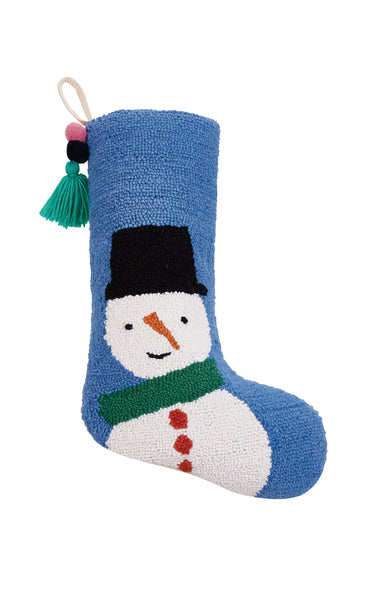 Snowman w/Pom Pom Tassel Stocking