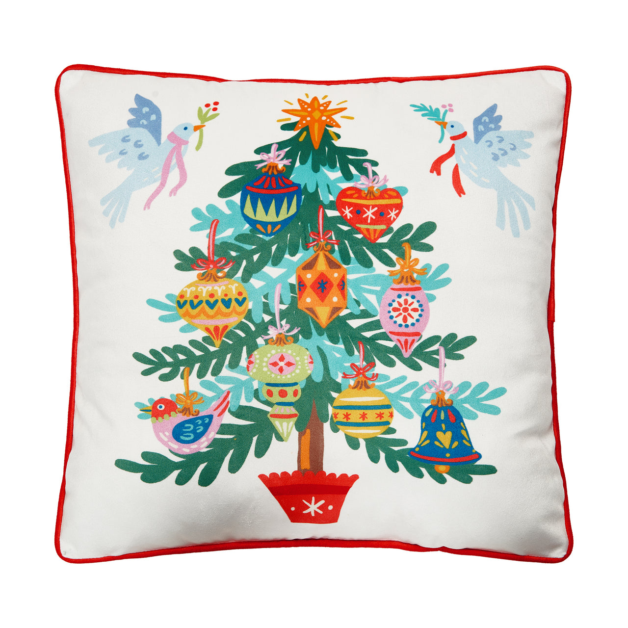 Christmas Tree Printed Pillow