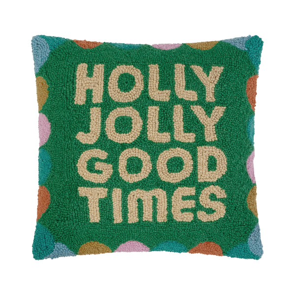 Holly Jolly Hook Pillow