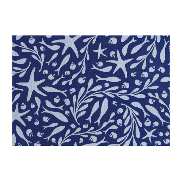 Tide Pool Placemat cut paper collage decorative throw pillow by Kate Nelligan Design