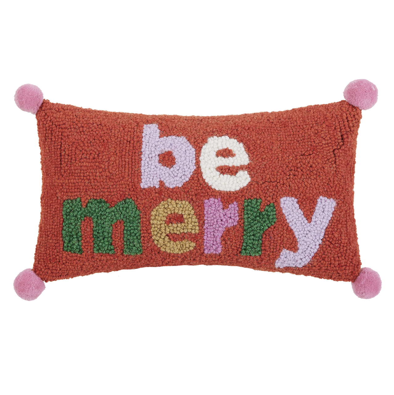Be Merry with Pom Pom Hook Pillow