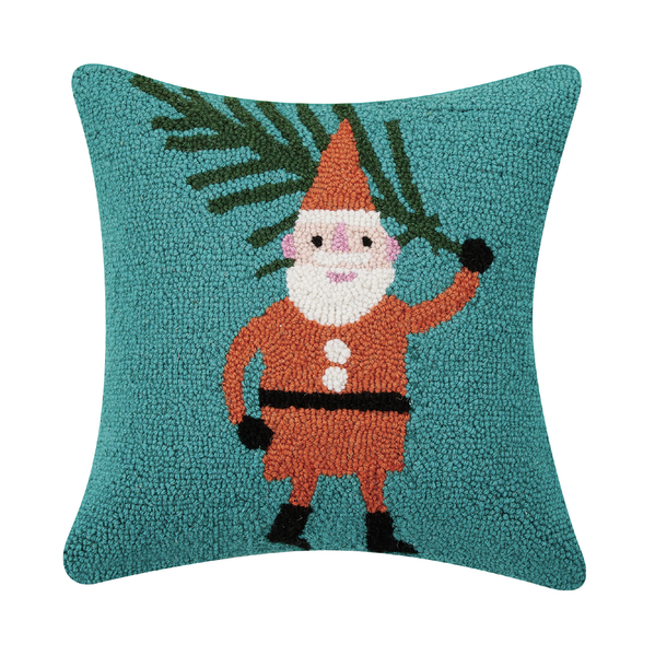 Santa with Tree Hook Pillow