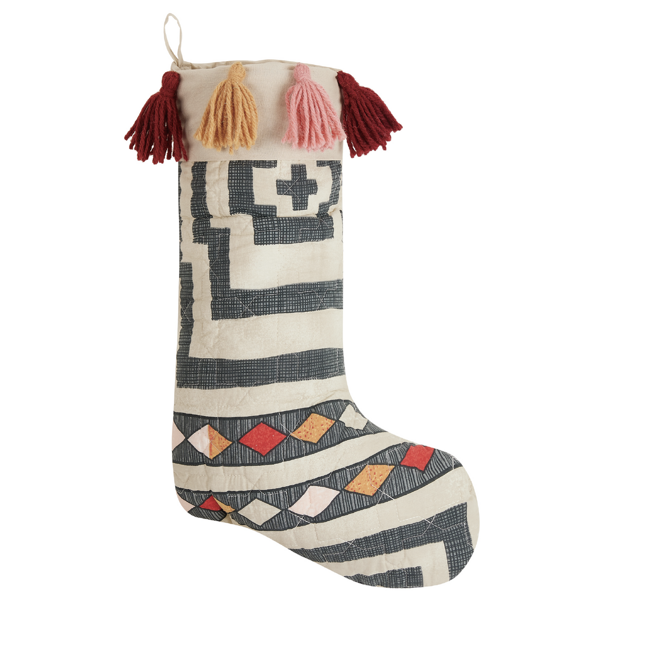 Hypnotic Quited Stocking with Tassel