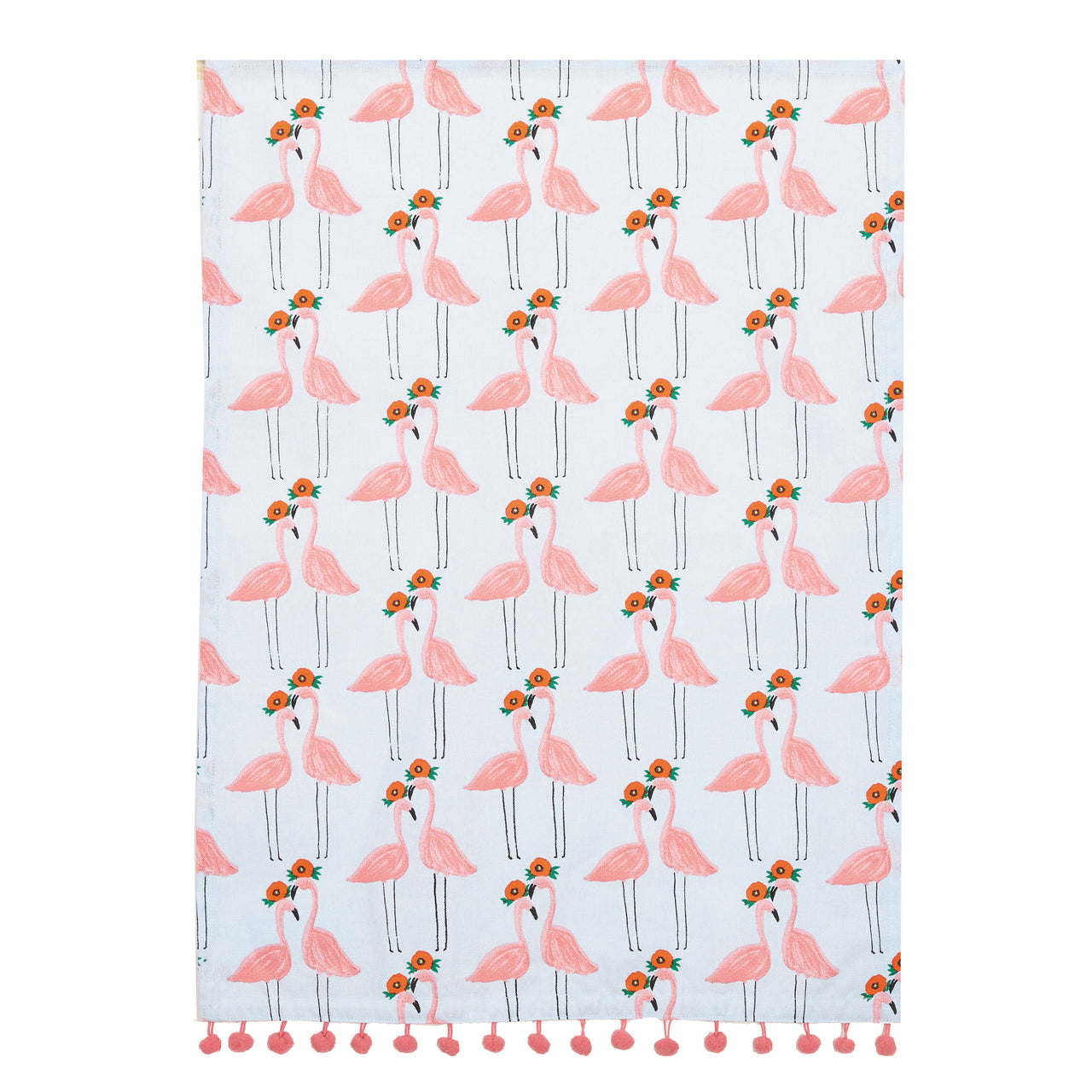 Flower Power Flamingo Kitchen Towel