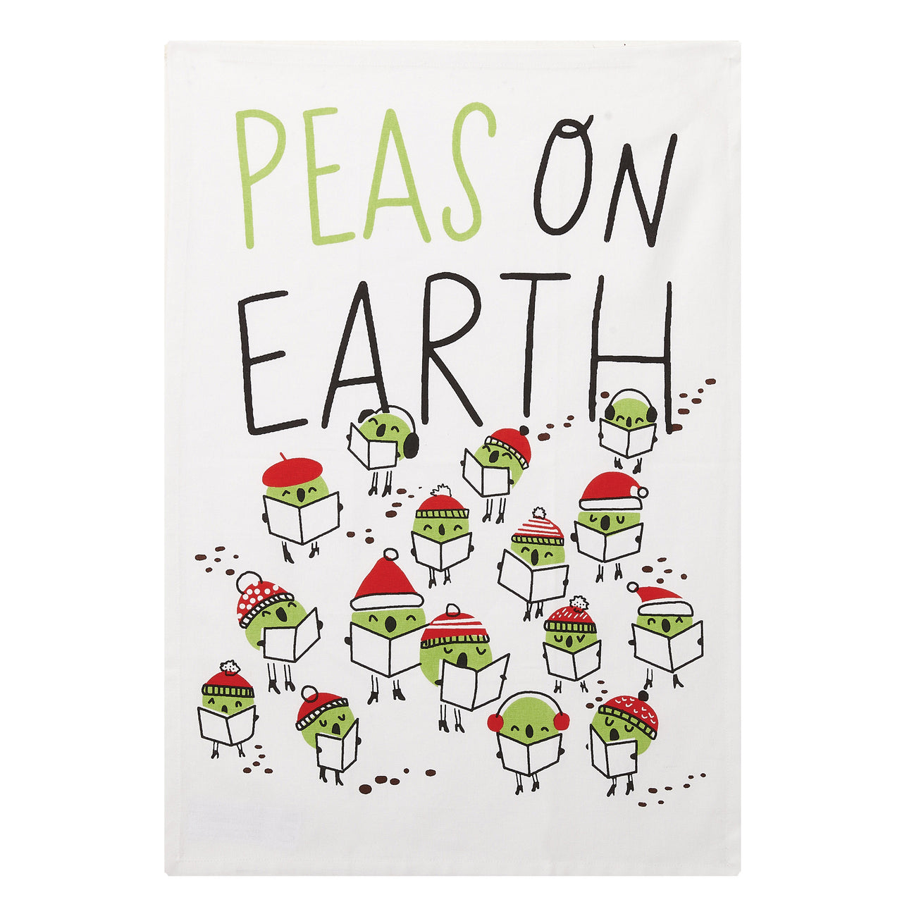 Peas On Earth Kitchen Towel (Set of 2)