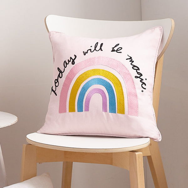 Today Will Be Magic Embroidered Throw Pillow