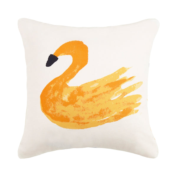 Swans Canvas Pillow