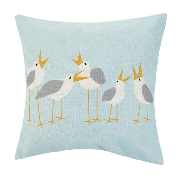 Seagulls Printed Pillow