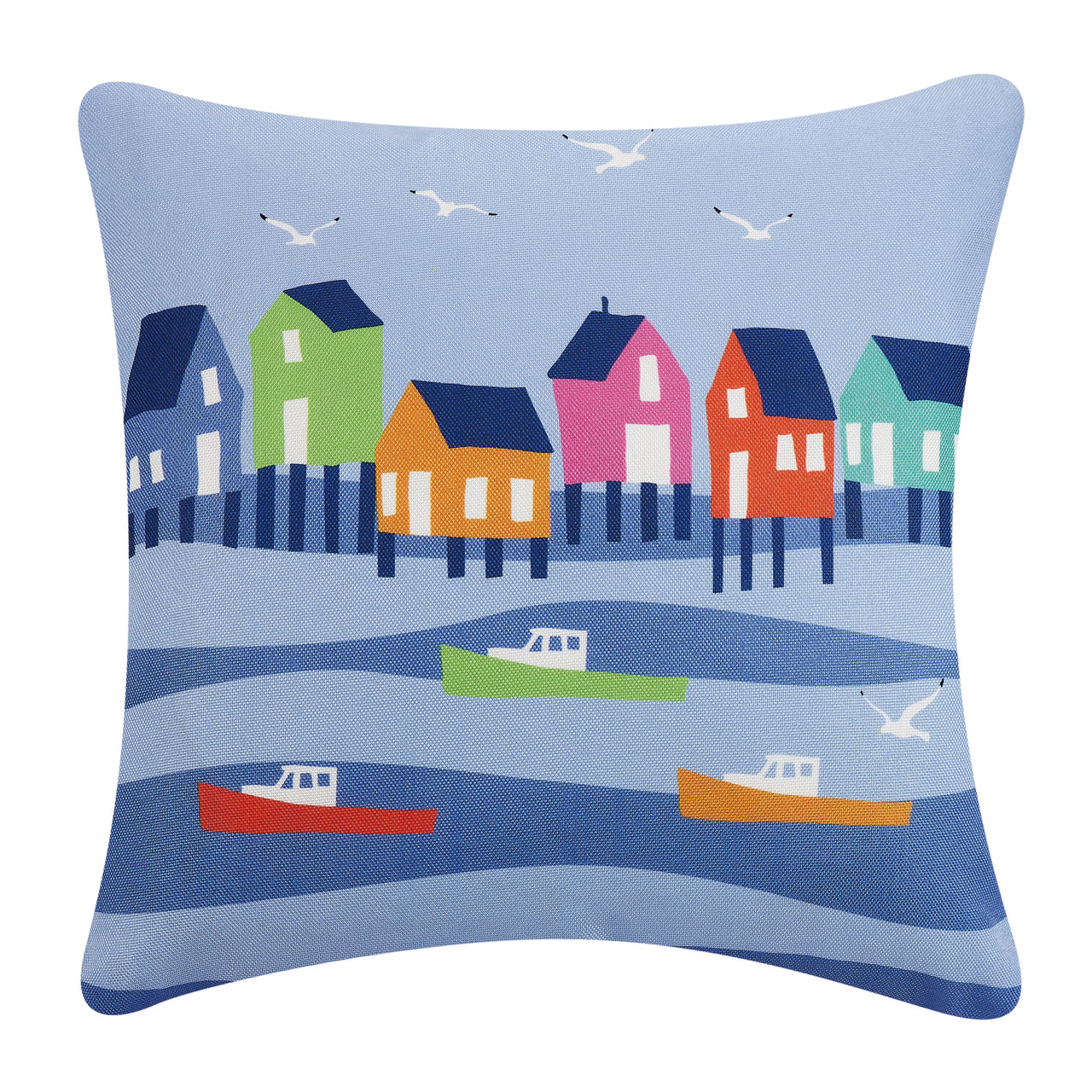 Lobster Cove House Digital Printed Pillow