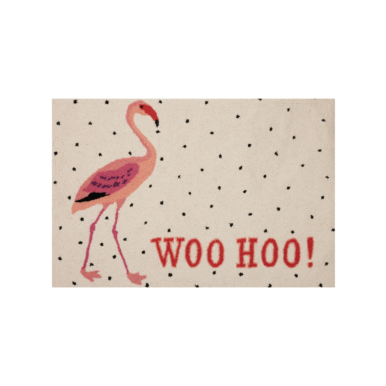Flamingo Woo Hoo Hook Rug