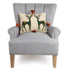 Rudy Rudy with Tassels Wool Hooked Throw Pillow