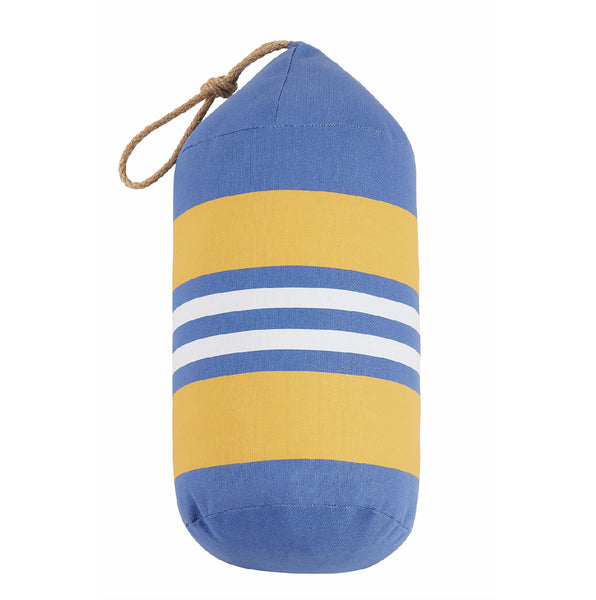 Navy Yellow Buoy Pillow buoy decorative throw pillow by Kate Nelligan Design
