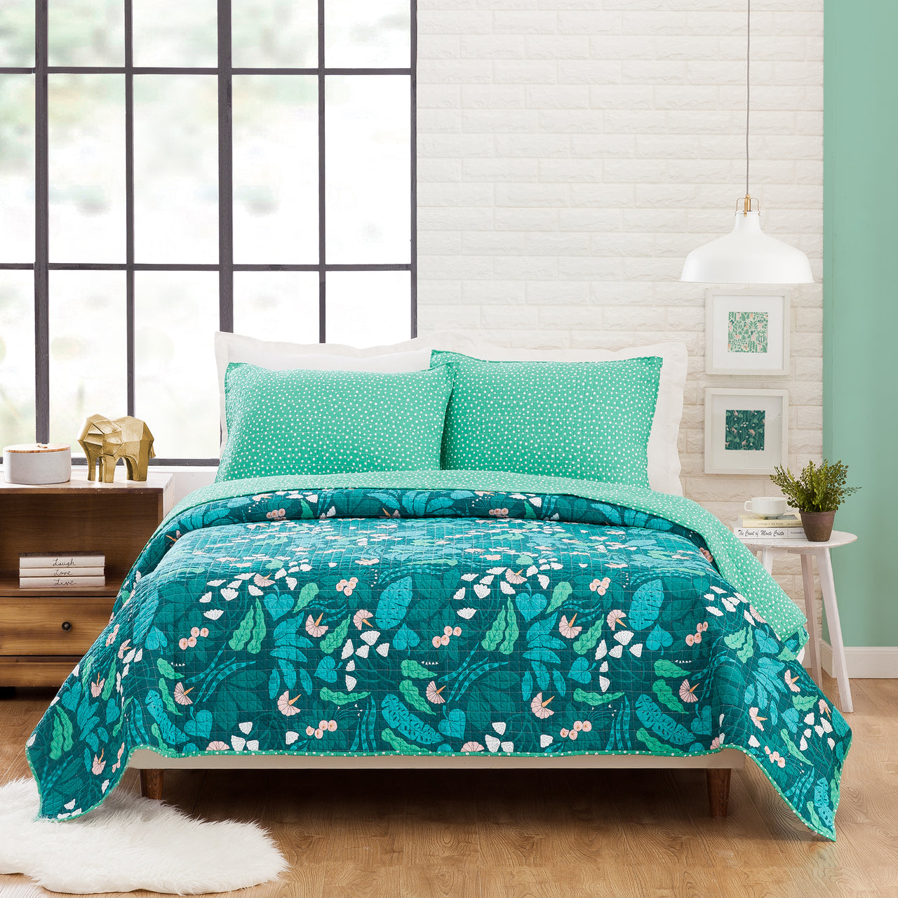 Jungle Floral Quilt Set, Bedding Sets