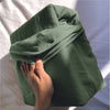Linen Cotton Sheet Set - Olive Green