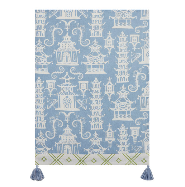 Pagodas Periwinkle Kitchen Towel